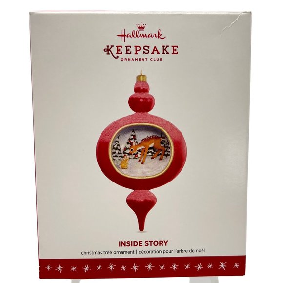 Baby Deer & Bunny Hallmark Keepsake Ornament INSIDE STORY 2016 Member Exclusive - Picture 2 of 9